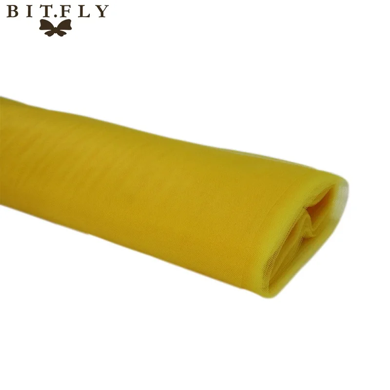 Болт Тюль 5" x40Yards ткань для юбки-пачки нейлон Pew Лук для новобрачных вечерние украшения для свадьбы украшения для свадебной вечеринки - Цвет: Yellow