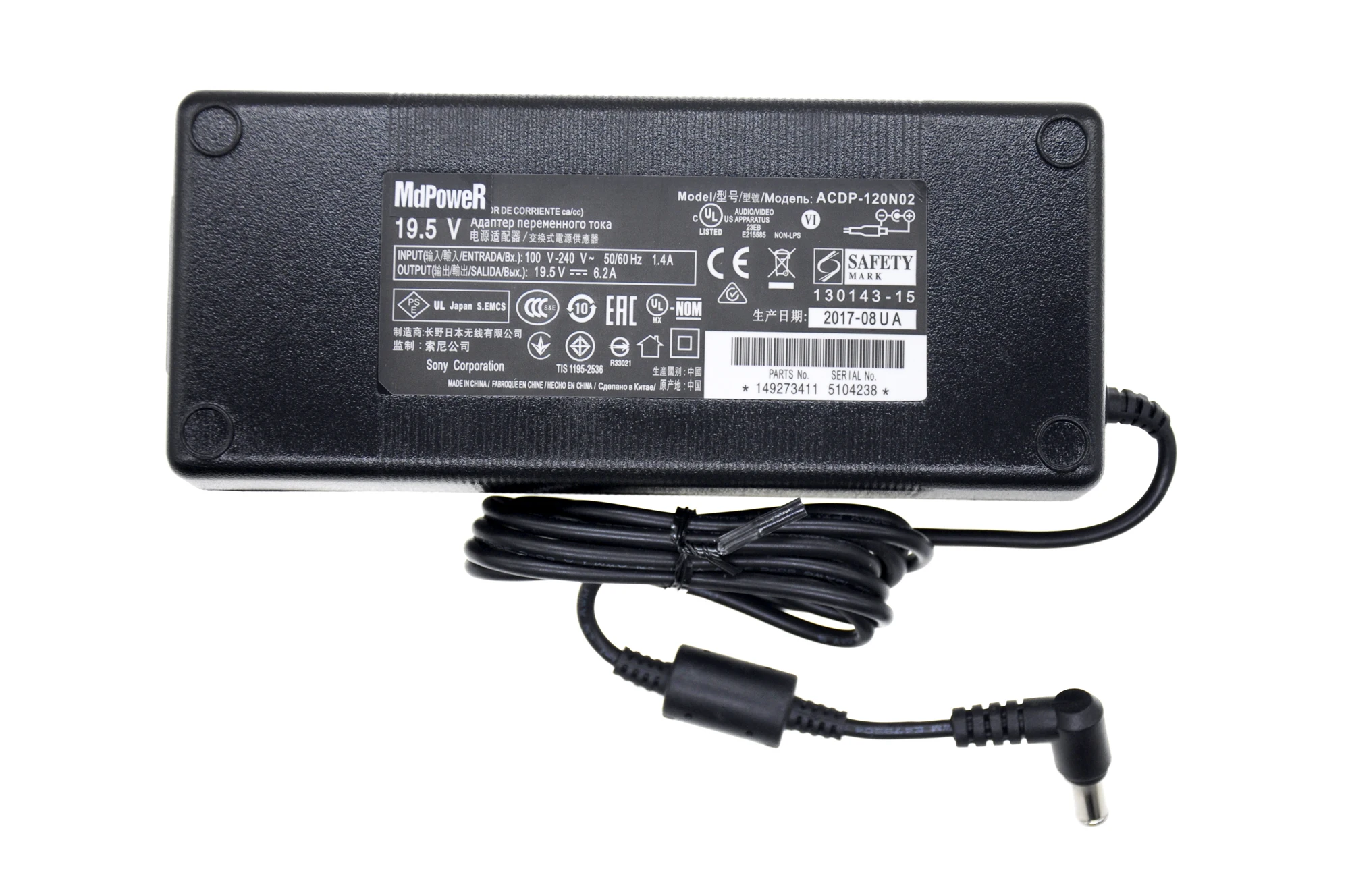 오리지널 19.5V 6.2A ACDP-120N02 120E03AC 어댑터 전원 공급 장치 KDL 시리즈 KDL-42W670A 55W950A LCD 모니터 KDL-42W650A