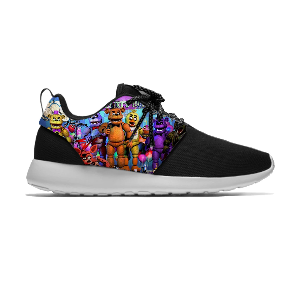 Five Nights at Freddy FNAF Funny Cool Popular Classic Kids Sport Running Shoes Casual Breathable 3D Sneakers Boys Children Girls | Детская