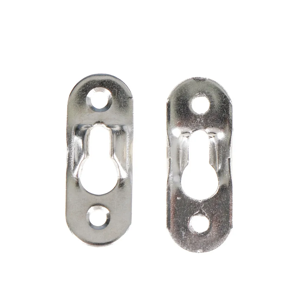 Серебряная вешалка крючки для картин 37*15 мм 20 шт./лот вешалки для картин металлические вешалки с замочной скважиной крепежи для фоторамки мебельный шкаф