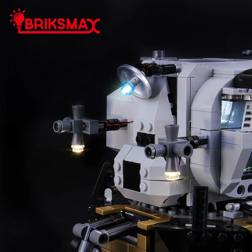 BriksMax светодиодный световой комплект для Creator 10266 Apollo 11 Lunar Lander строительные блоки модельное освещение комплект(не включает модель