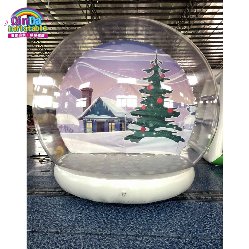 China Supplier Christmas Vacation 3M Inflatable Snow Globe For Yard Lawn Decoration