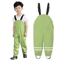 1-9 Years Old Kids Rain Pants Outdoor Waterproof Rainwear Baby Boy Girl Dungarees Windproof Waterproof Mud Jumpsuit Clothes 1