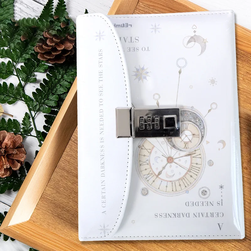 Креативный бизнес, защищенный паролем, ноутбук Noteboy, блокировка паролем, ручка для ноутбука, книга, из искусственной кожи многочисленный, функциональные бизнес