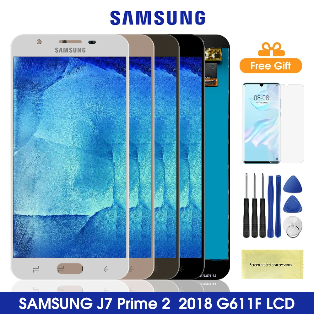 5 ''G611 ЖК дисплей для Samsung Galaxy J7 Prime 2 2018 сенсорный экран дигитайзер в сборе G611