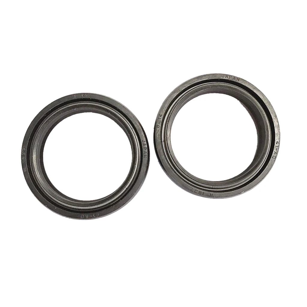 Rubber Front Fork Oil Seal Set 41x54x11mm & Motorcycle 41x54mm Dust Seals Oil seal Bicycle fork Parts accessories Black
