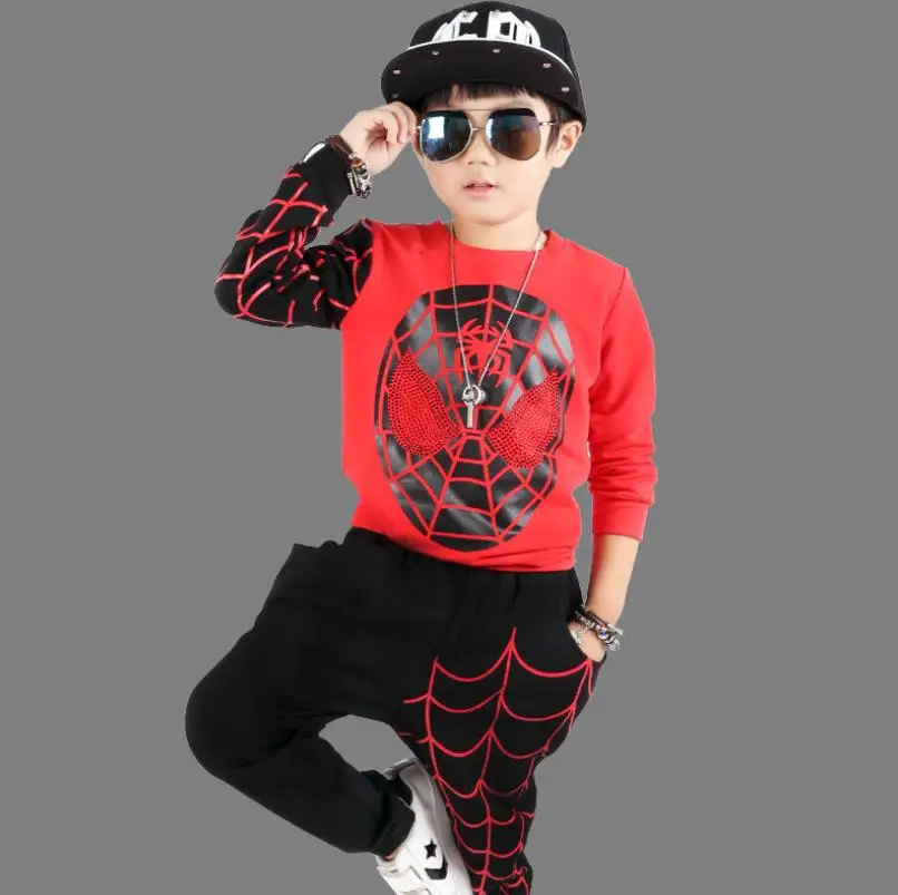 Г. Новые весенне-осенние комплекты одежды с рисунком для мальчиков костюм Человека-паука детская одежда для мальчиков, спортивный костюм для детей от 3 до 8 лет