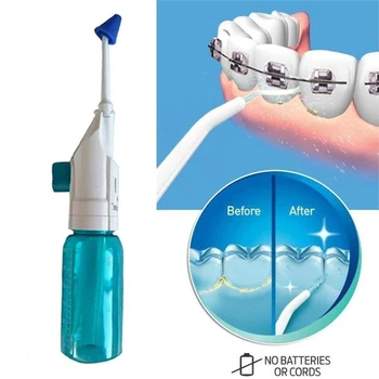 

Cordless Dental Water Flosser Oral Irrigator Portable Flossing Device with Jet Spray for Teeth Cleaning Cleaner
