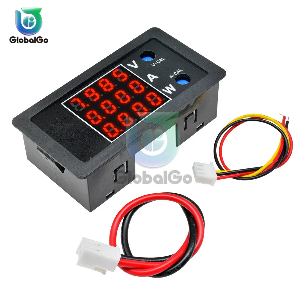 3 in 1 DC Voltage Current Power Tester Meter Analyzer 100V 10A 1000W Red LED Digital Voltmeter Ammeter Wattmeter | Инструменты