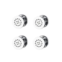 4 pcs Round Chrome