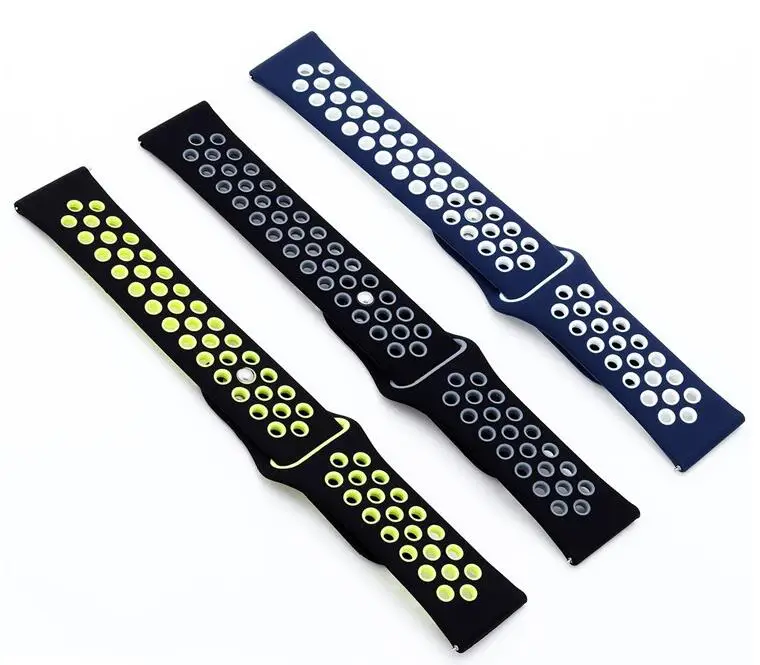 20 22 мм спортивный ремешок для samsung galaxy active 2 s3 S2 Huawei GT honor magic pebble time amazfit 1 3 GTR GTS Bip