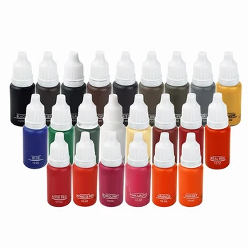 

10 Colors Permanent Makeup Cosmetic Tattoo Ink Micro Pigment Color 1/2 Oz Permanent Makeup Ink Kits Body Art supplies