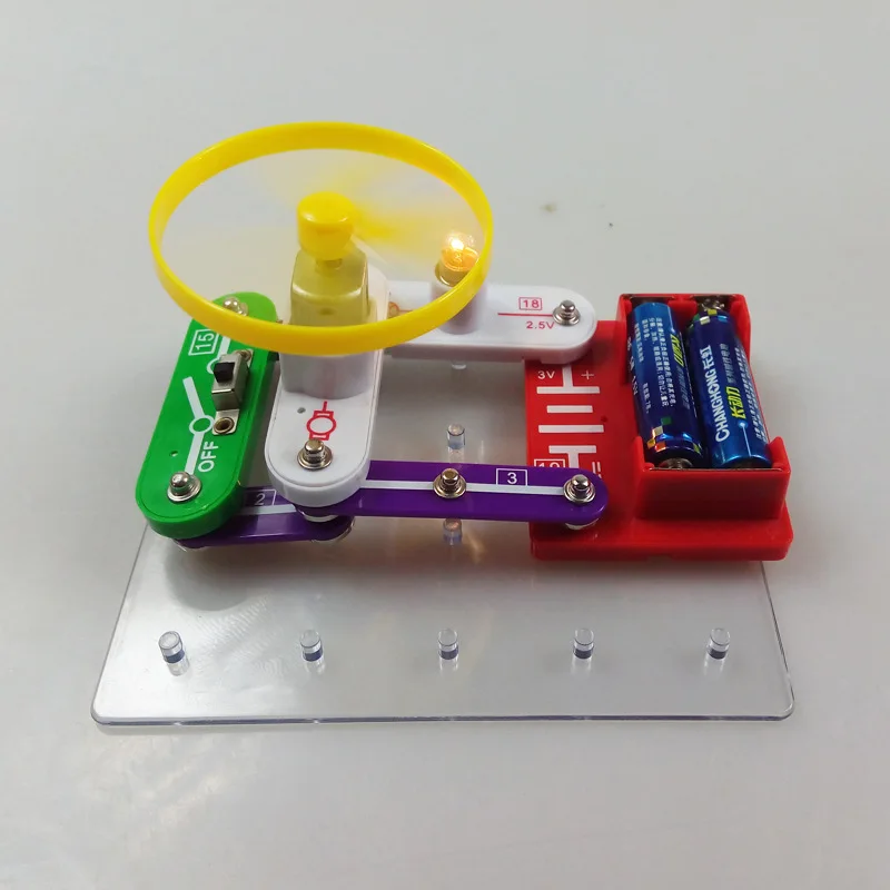 

Hot Selling Creative Children ENLIGHTEN Beginner Electronic Bricks DIY Education Assembled Joint Science Educational Toy