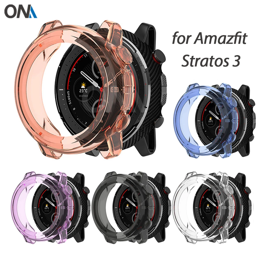 Защитный чехол для Amazfit stratos 3 высококачественный из тпу тонкий бампер смарт-часов
