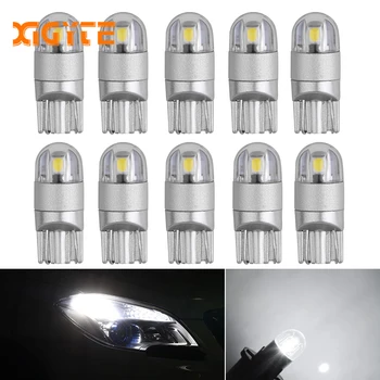 

10pcs Signal Lamp 3030 T10 Led Car Bulb W5W 194 168 Led T10 Led Lamps For Cars White 5W5 Clearance Backup Reverse Light 12V