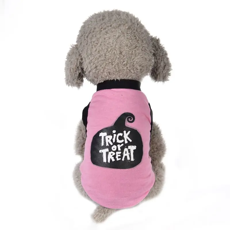 Повседневные жилеты для домашних собак летние жилеты для щенков футболки с мультяшным принтом для маленьких и средних домашних животных аксессуары для собак