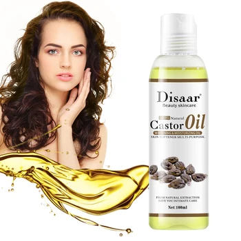 

100ml Skin Care Pure Natural Castor Bean Essential Oil Anti-Aging Lymphatic Detox Oil SPA Suitable for Body Relaxing Massage Oil