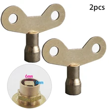 

2 Radiator Plumbing Bleed Bleeding Key Solid Brass Radiator Plumbing Keys Iron For Venting Air Valve Switch Use 6mm Square Spool