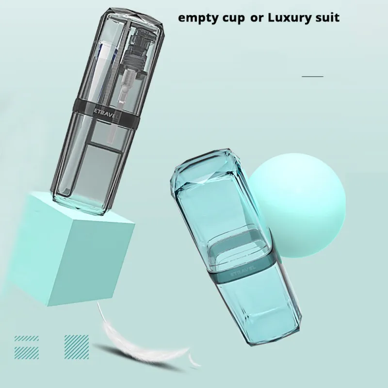 

Transparent Portable Toiletries Plastic Storage Box Washing Cup 6 Pcs Kits Soft And Fluffy