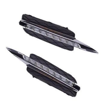 

ECAHAYAKU LED DRL Daytime Running Light for BMW X5 E70 2007 2008 2009 2010 Fog Head Lamp driving Light day lamp DC12V 2PCS light