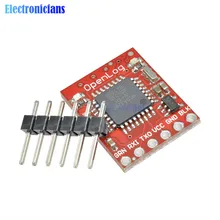 Openlog – enregistreur de données série, Source ouverte, Module SPI Pin, ATmega328, 16MHz, 64 go, pour Arduino, compatible Micro SD