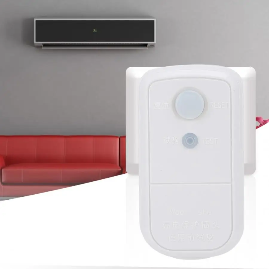 

GFCI Leakage Protection Safety RCD Socket GFCI Replacement 3-Prongs Plug for Air Conditioner AU Plug 220V 16A