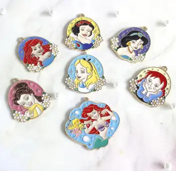 

New Hot princess mixed Charm Pendants DIY Jewelry Making DIY