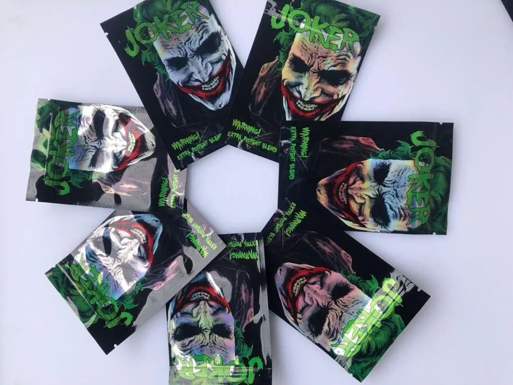 Joker Mylar Aluminum Foil Zip Lock Food Storage Bags Cookies Bag Jefe