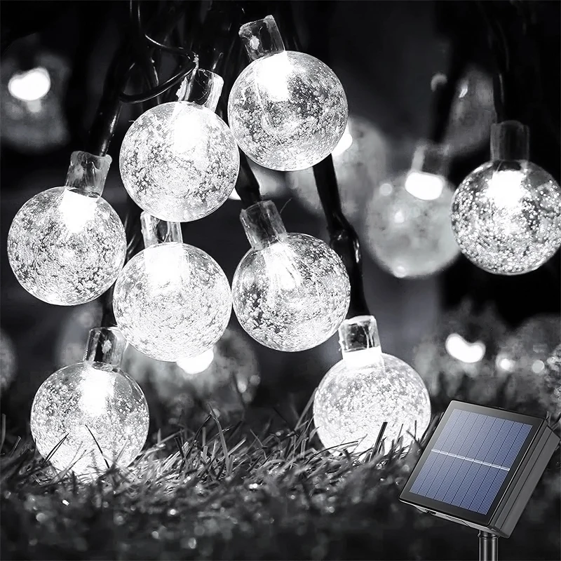 solar security light with motion sensor Solar String Lights Outdoor 60 Led Crystal Globe Lights with 8 Modes Waterproof Solar Powered Patio Light for Garden Party Decor solar led street light
