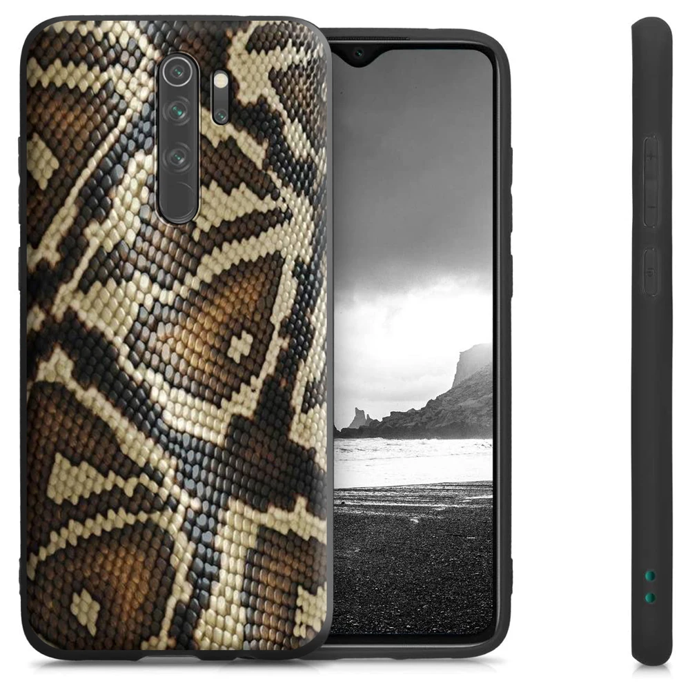 Кожа со змеиным принтом силиконовый чехол для Xiaomi Redmi Note 9 9S Max мы собрали воедино