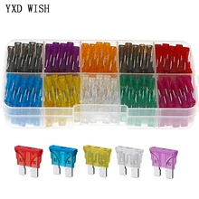 

100Pcs Standard Blade Fuse Assorted Kit 2A 3A 5A 7.5A 10A 15A 20A 25A 30A 35A AMP Car Fuse Auto Fuses