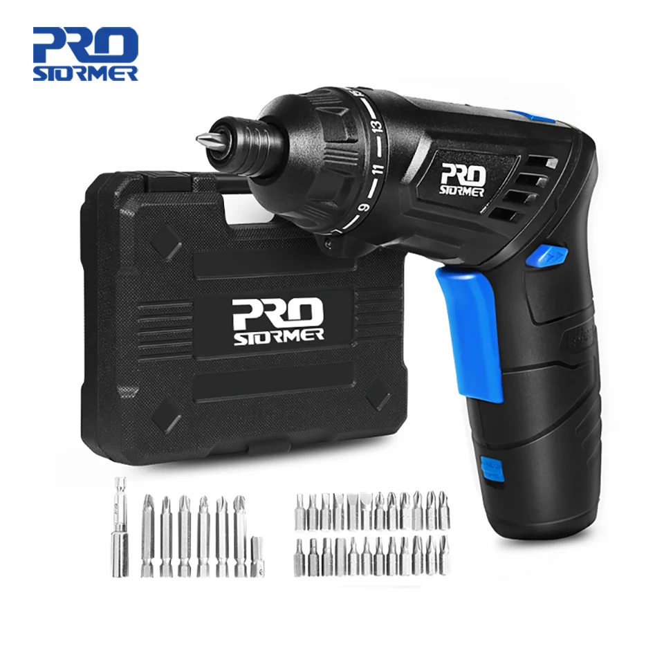 

PROSTORMER 3.6V Cordless Screwdriver Precision Screwdriver Set Multifuctional screwdriver for Woodworking Electric Power Tools