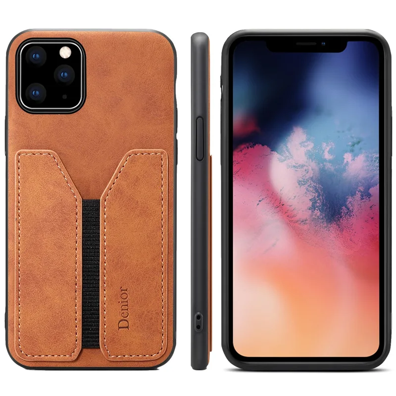 

2019 New 4 Colors For iPhone 7 8 Plus X XR XS Max Retro Business Leather Cover Back Phone Case For iPhone 11 Pro Max Card Pocket Full Edge Protect