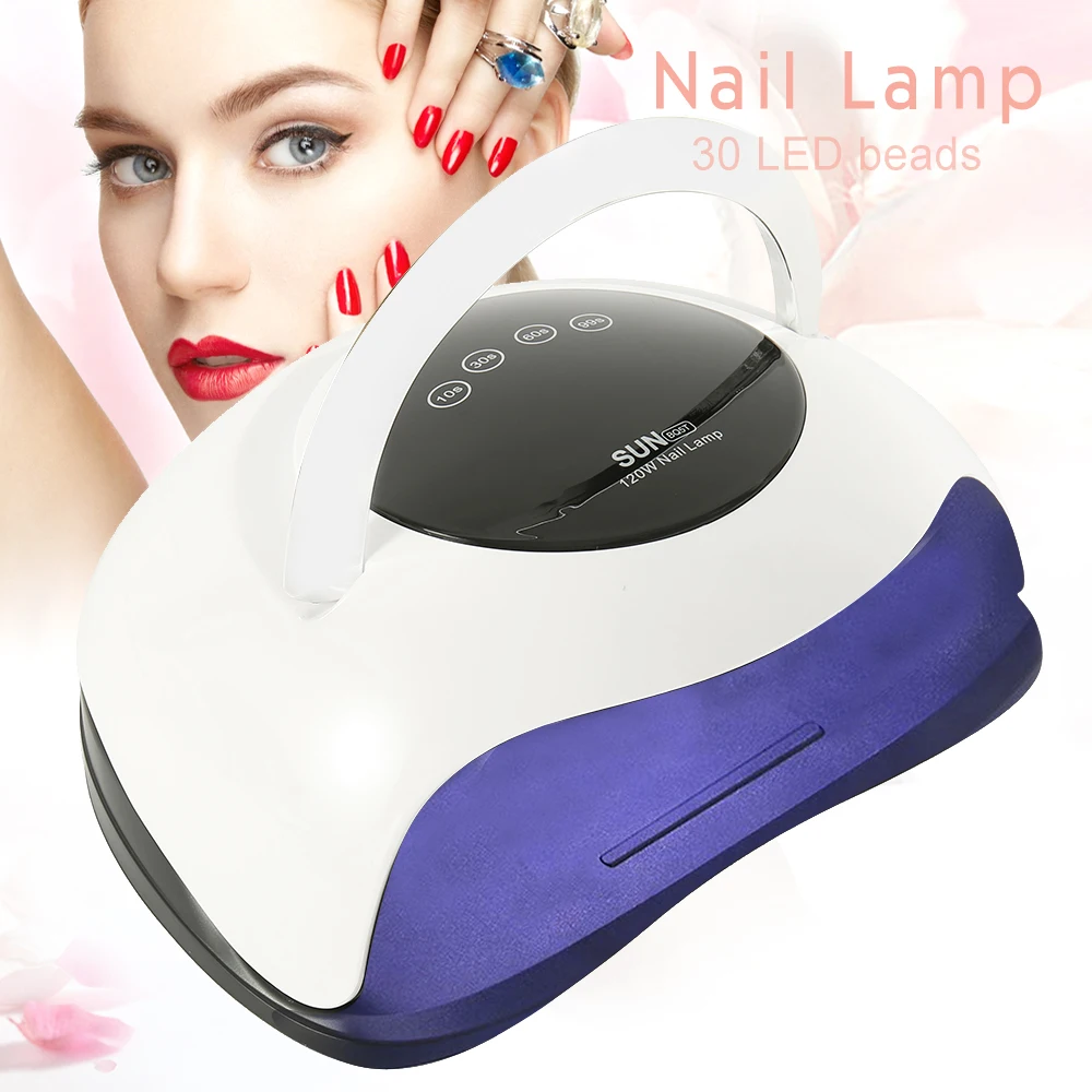 

120W 36LEDs Nail Dryers Nail Dryer EU/UK Plug Uv Led Lamp Power Nail Dryer Portable Nail Manicure For All Gel Polish Nail Dryers
