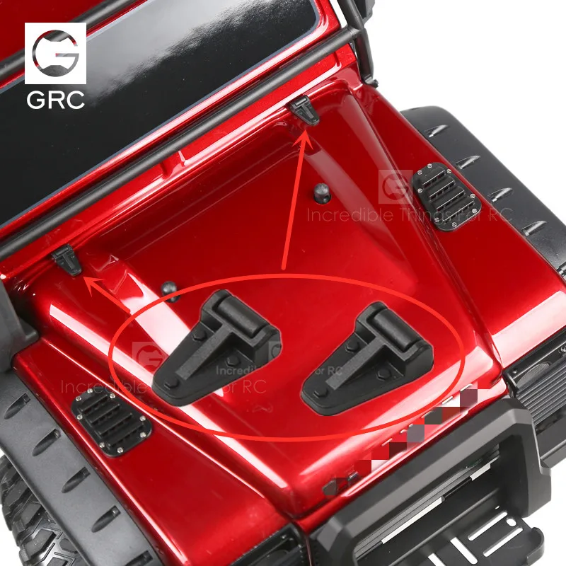 GRC Simulation Hood Hinge For 1/10 Traxxas Trx-4 T4 D90 D110 Rc Crawler Car | Игрушки и хобби