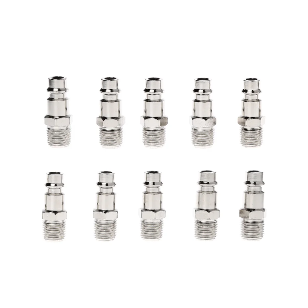 

Euro Air Line Hose Fitting Connector Quick Release 1/4 Inch BSP Male Thread Drop Ship Support