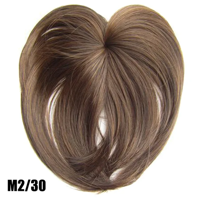Shopify Прямая поставка, скользкие волосы на клипсах, Топпер, термостойкие волокнистые волосы для наращивания, женские волосы, парик, накладные волосы на каждый день, 18 цветов - Цвет: M2 30