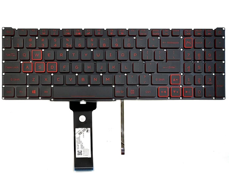 Nuova Tastiera Per Acer Nitro 5 An517-51-56Yw An517-51-75Vu An517-51-7887 An517-51-75Vu Retroilluminato