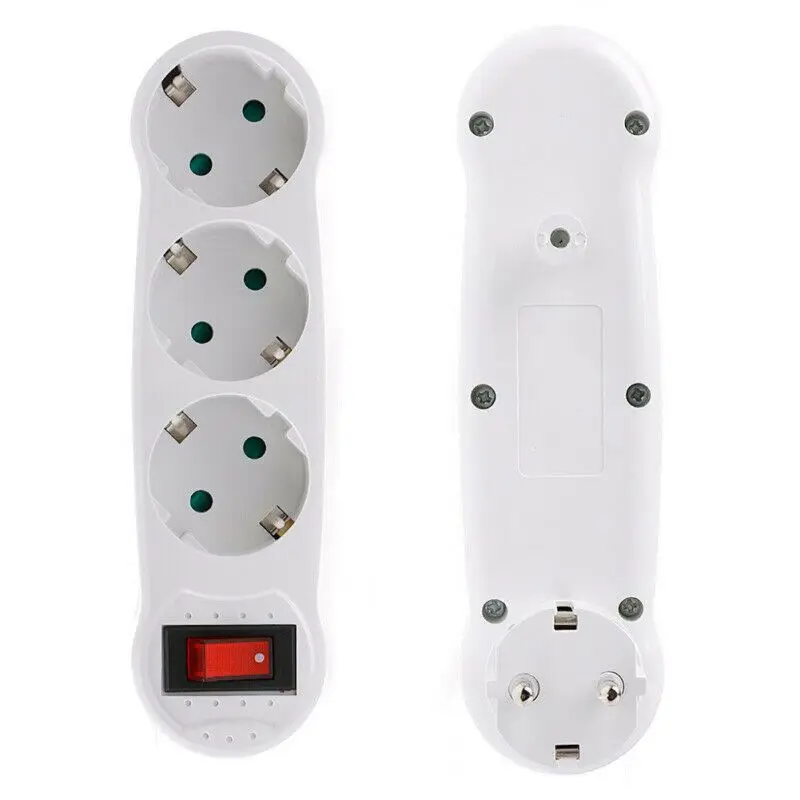 

Professional European Type 2019 Conversion Plug 16A European Standard 1 To 3 Way Power Adapter Plug