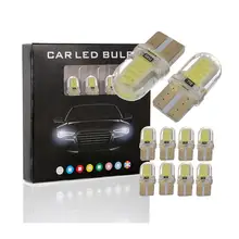 1 шт. силиконовый Кристалл T10 COB светодиодный светильник W5W 168 194 автомобильный боковой клиновидный светильник для Чтения номерного знака автомобильный боковой указатель поворота