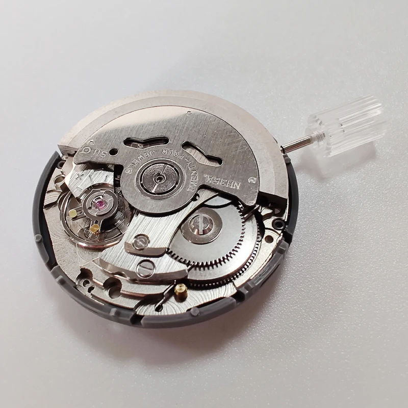 NH35 Black Date Wheel Disc Automatic Movement With Stem Date at 3 Automatic mechanical movement watch accessories Components