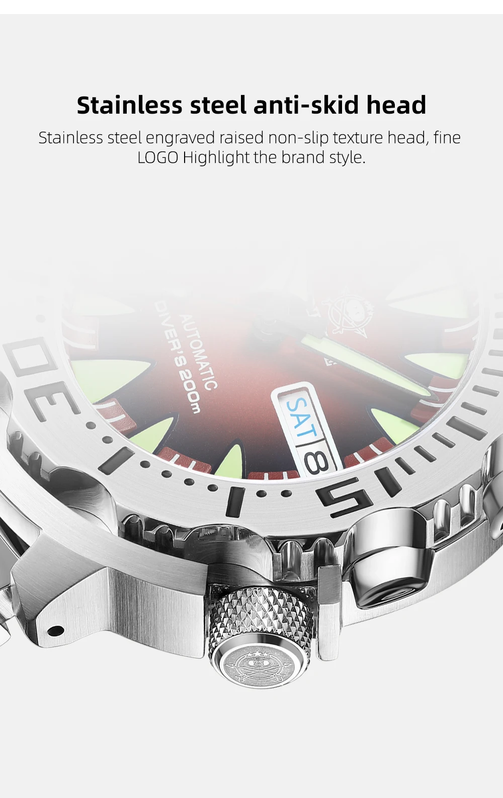 ADDIESDIVE AD2103 Brand 42MM Men NH36 Dive Watches with Week Steel Bezel watch captain willard Men's monster watch