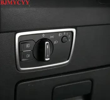 

BJMYCYY Car styling Automobile headlight switch sequins Headlight adjustment light box for 2016 2017 2018 VW Passat B8