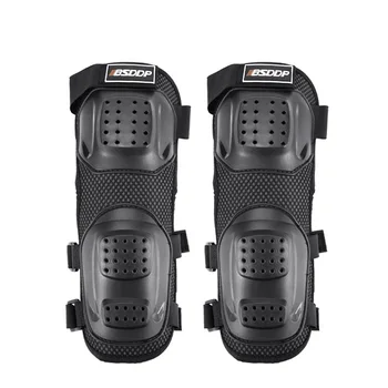 

Set Knee pads Elbow Protector Adjustable Motorcycle Black Shatter-resistant