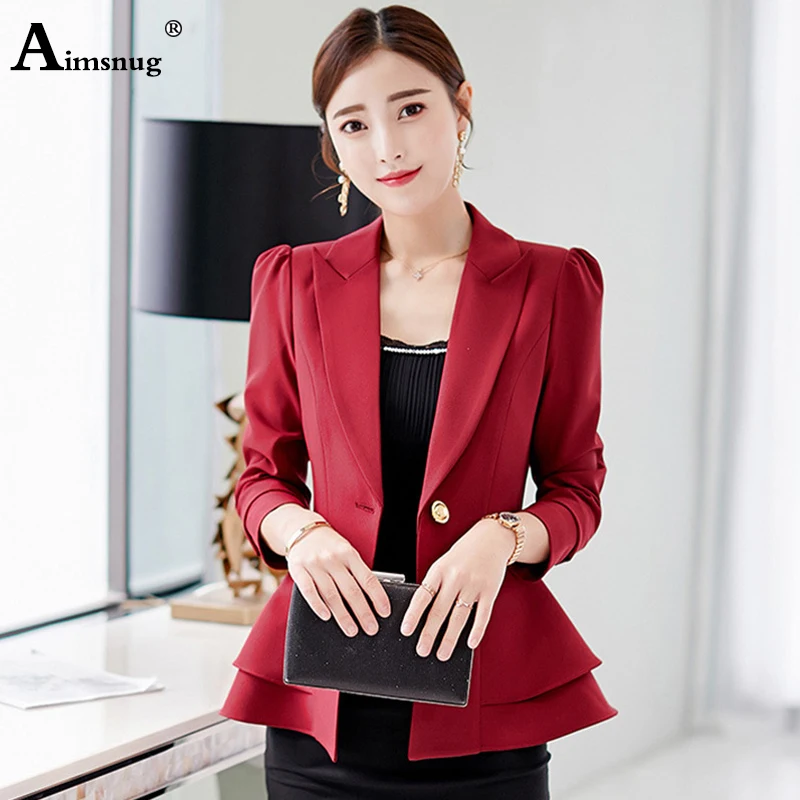 Seller Aimsnug New Arrival Autumn Women Temperament Fashion Slim Suit Work Style Comfortable Trend Cute Wild Classical Lady Suits