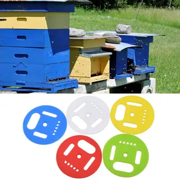 

10Pcs Beekeeping Tool Round Plastic Bee Nest Door Entrance Bee Hive Gate Box