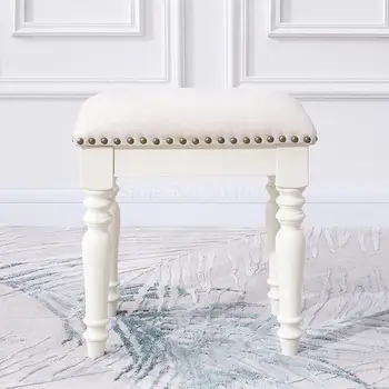 

American dressing stool bedroom solid wood makeup stool makeup stool home change shoes wear shoes stool M0709