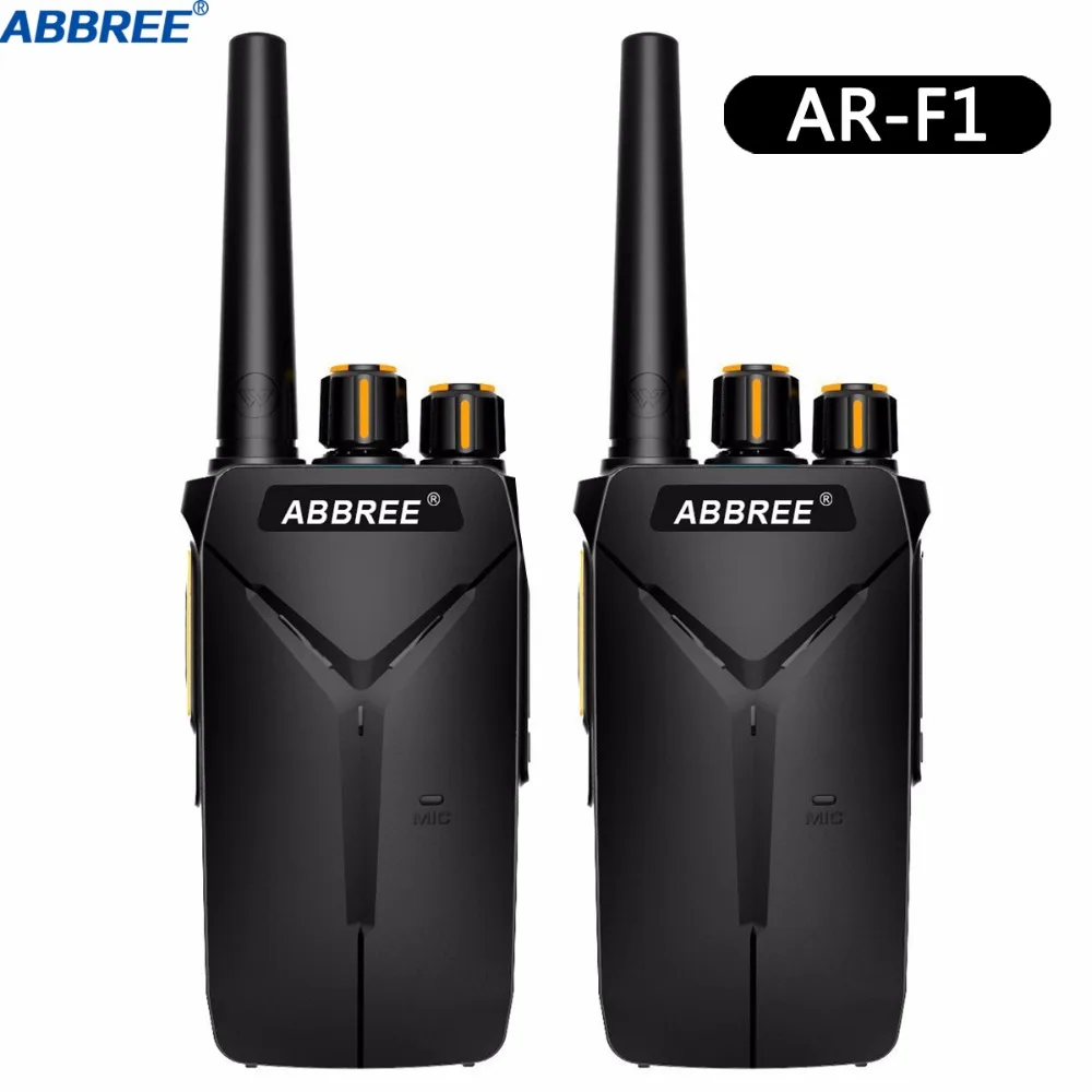 2 шт. ABBREE AR-F1 10 км Большая дальность мощная рация Портативный CB 5 Вт UHF 400-470 МГц любительский двухполосный радиоприемник