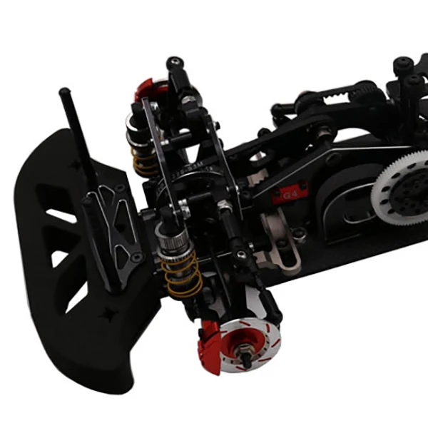 1/10 сплав и углеродное волокно 078055B G4 RC 4WD HSP Drift Racing Car Frame Body Kit Control DIY Black|Детали