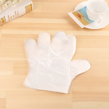 

100 pcs disposable transparent gloves waterproof gloves anti-dirt gloves easy to carry out gloves